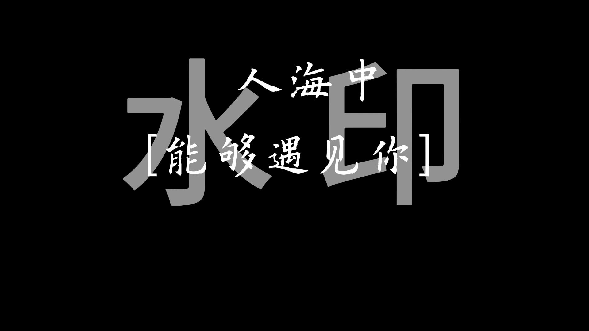 [图]林育群 - 人海中遇见你。排版歌词动态歌词