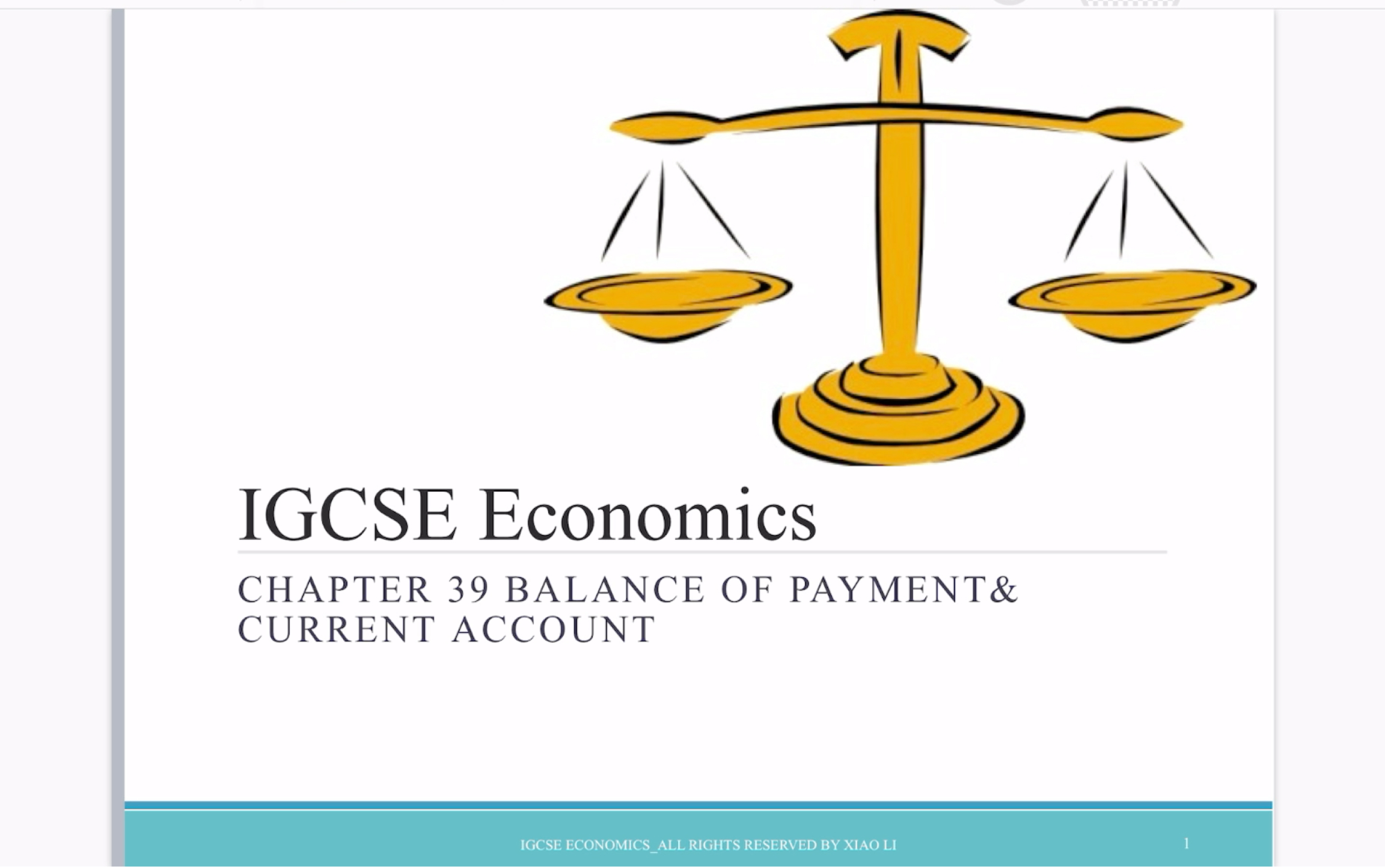 IGCSE Economics S6Chapter 39 balance of payment哔哩哔哩bilibili