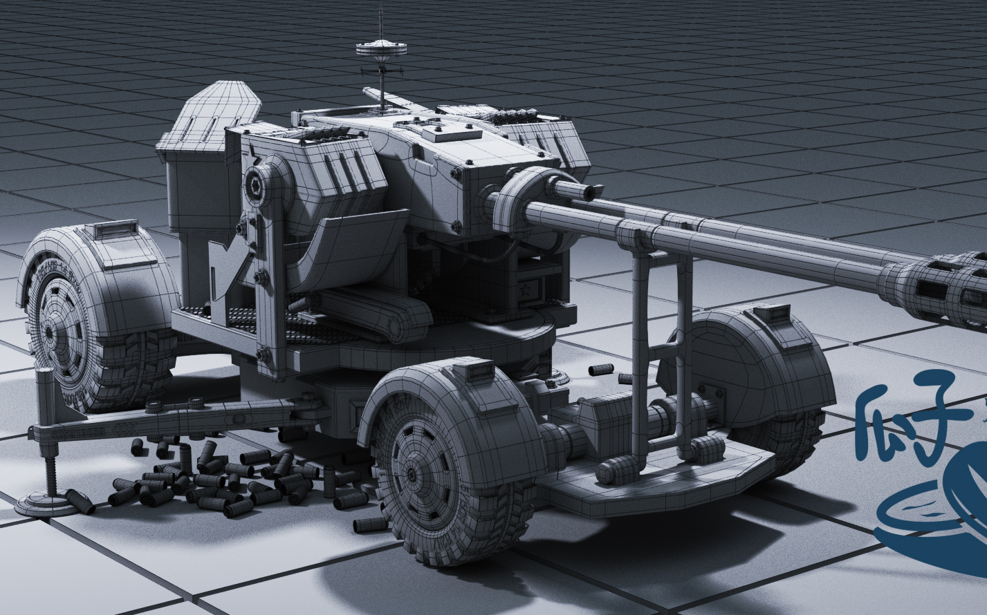 90式双管高射炮