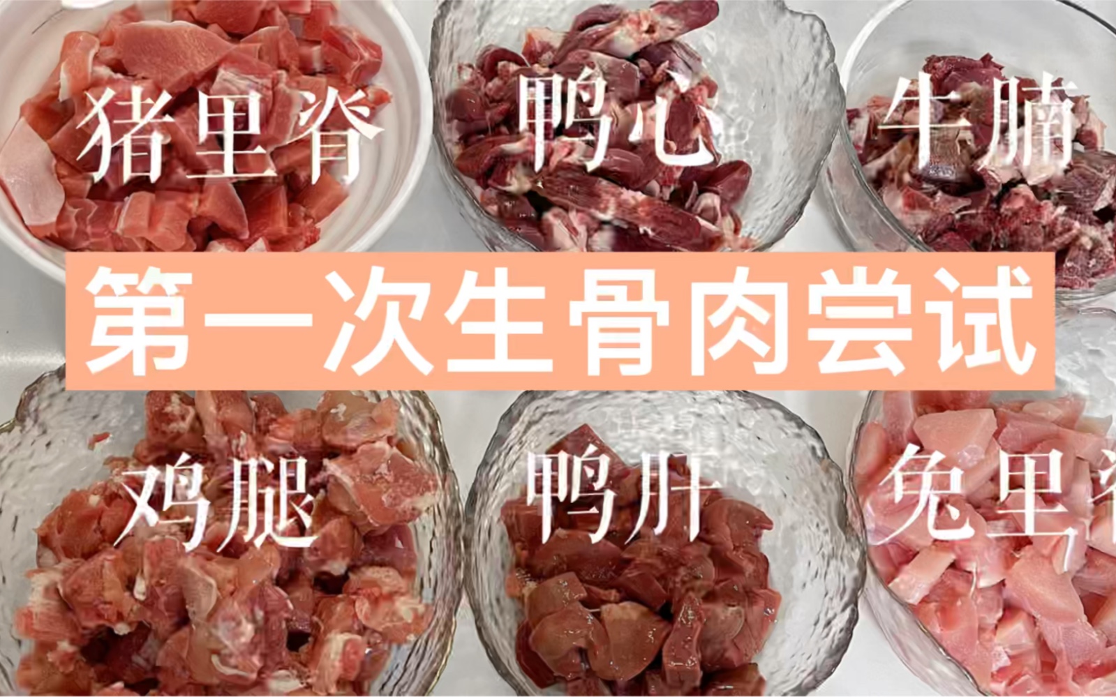 〖生骨肉〗小白第一次配肉,成品看着真爽!哔哩哔哩bilibili