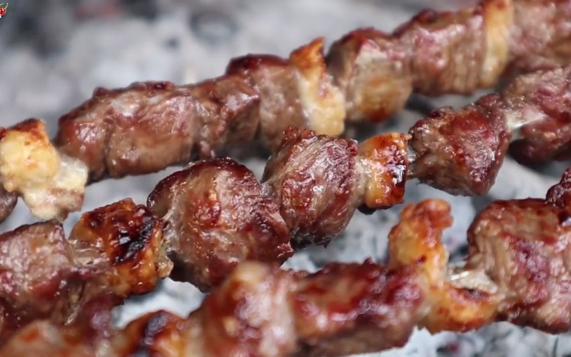 烤羊肝羊肉什锦串