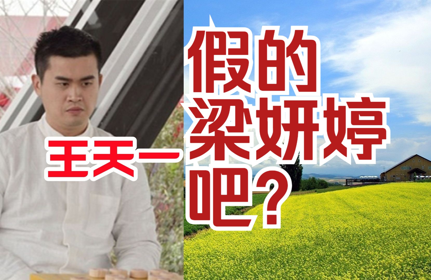 王天一:假的梁妍婷吧?