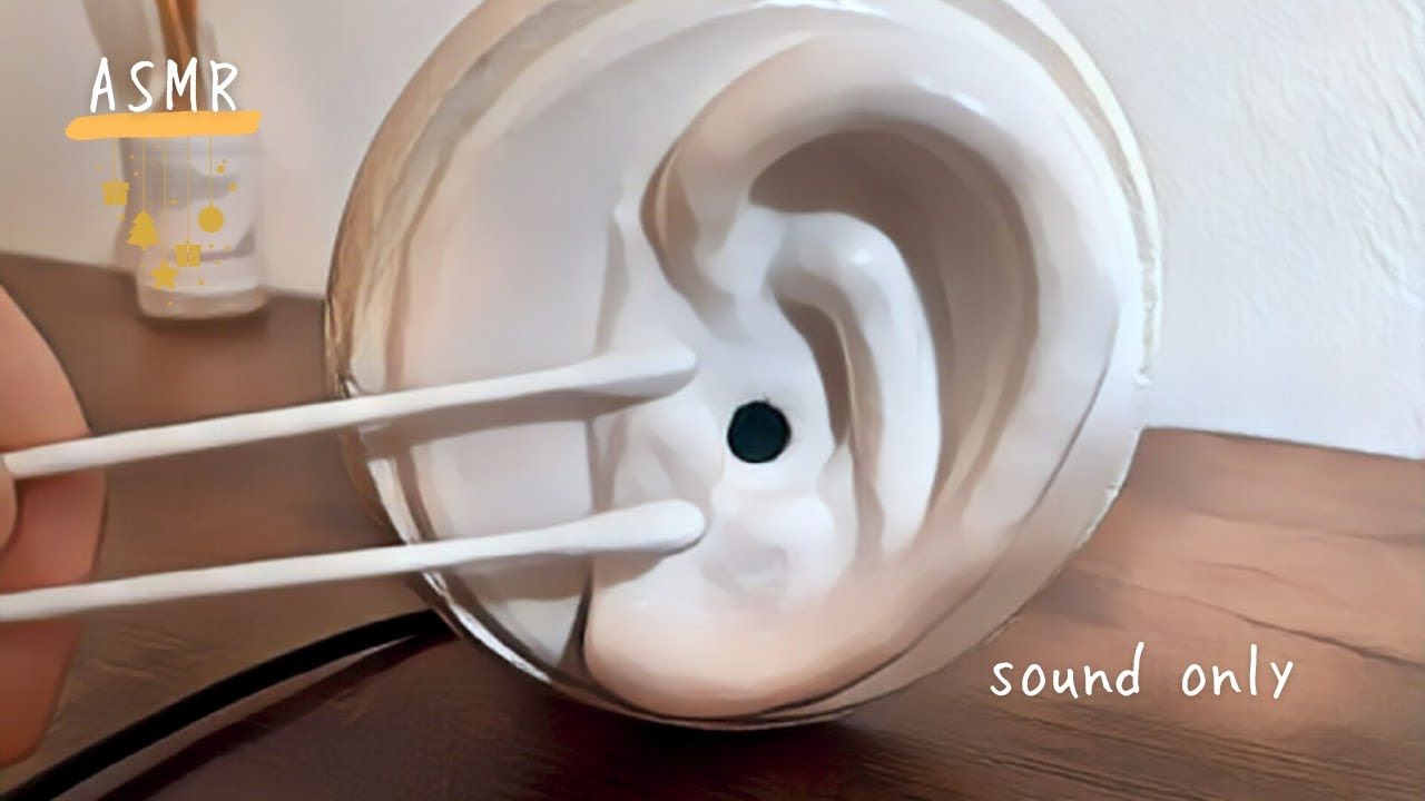 【yo asmr】【一图流】【有背景音乐】棉签快速双耳耳朵清洁 ear