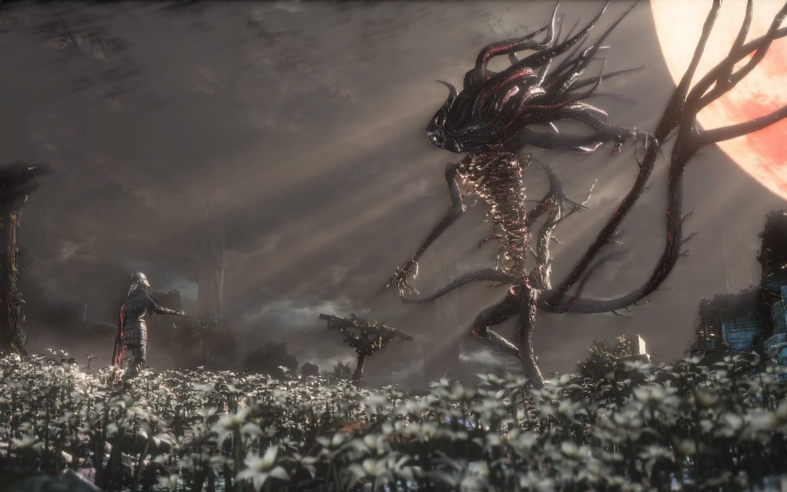 【血源诅咒】通关留念(最终boss战真的很有氛围)