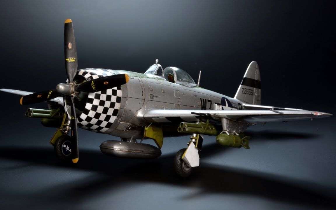 plasmo 田宫72比例p-47 雷电 水泡舱盖 - 没用喷笔 飞机模型