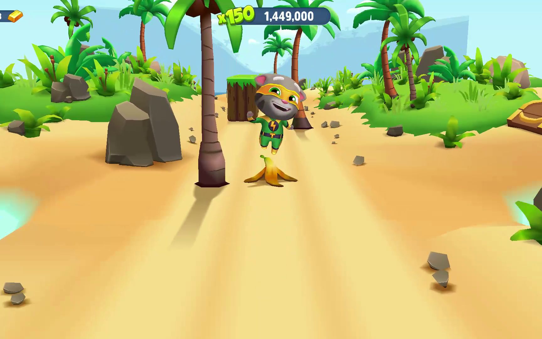 talking tom gold run 汤姆猫跑酷 城镇:初始场景 海岛夏威夷汉克狗