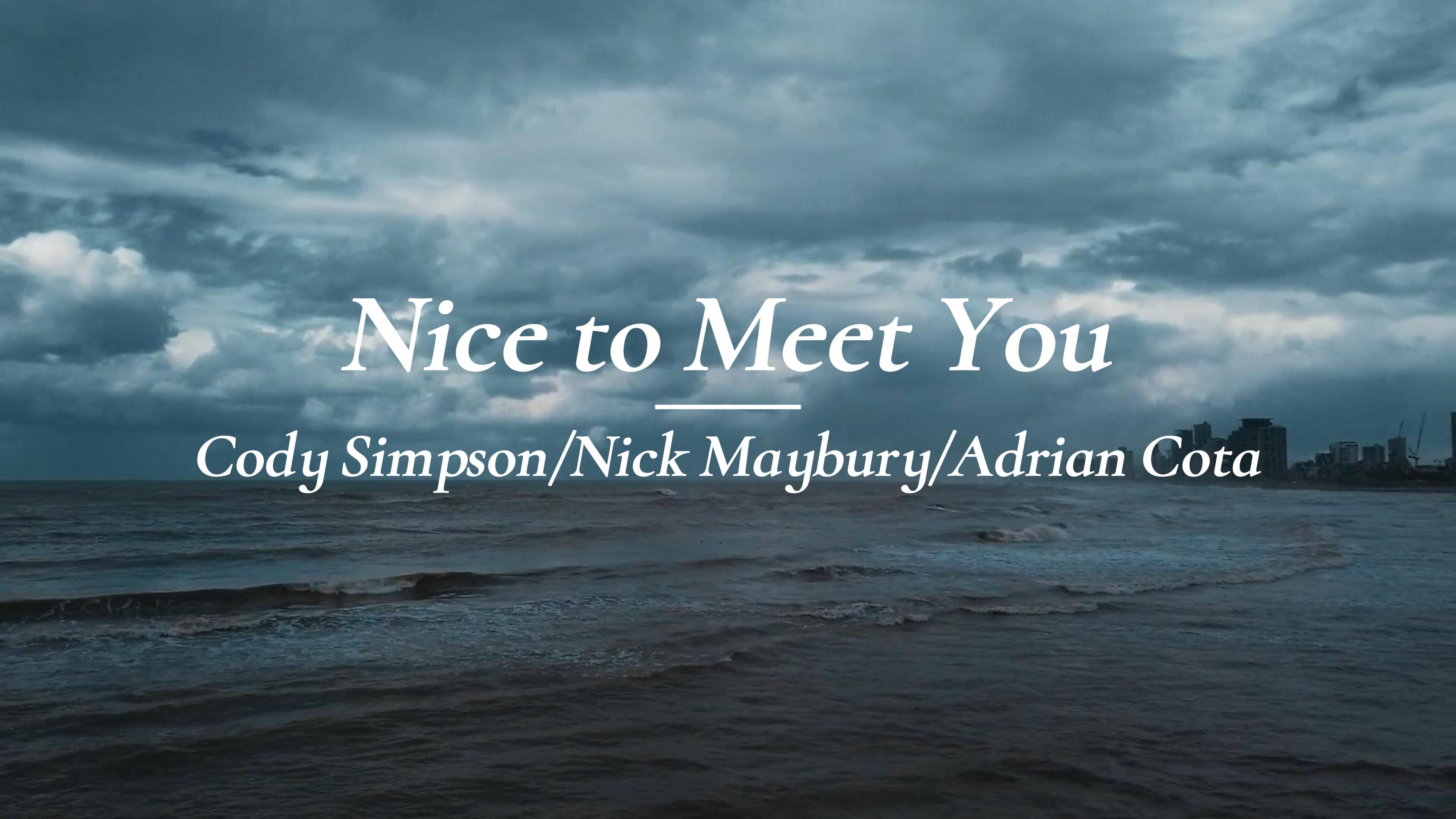 [图]“这是一首道别之曲，迎来送往，分分合合”《Nice to Meet You》