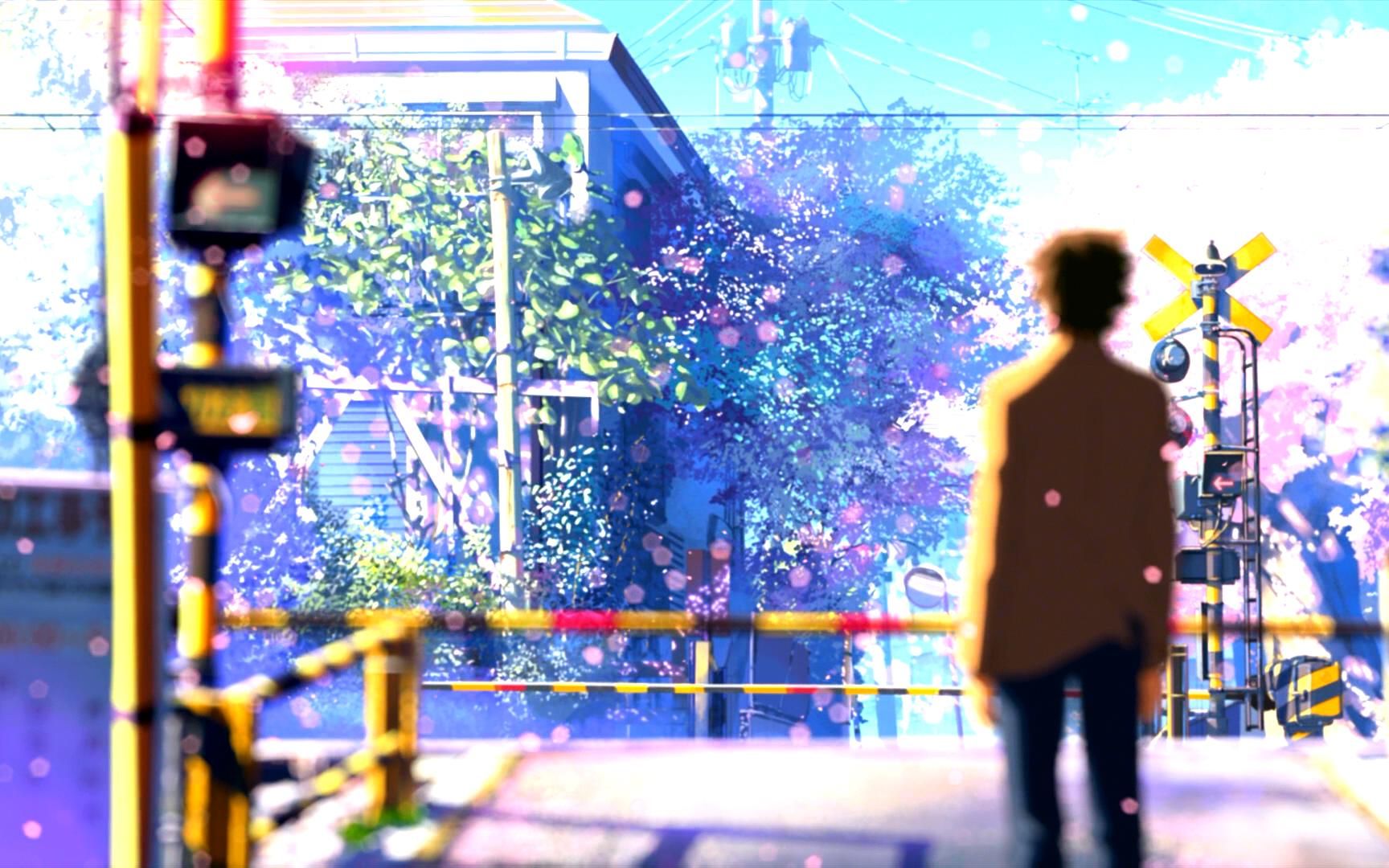 秒速五厘米擦肩而过渐行渐远就像飘落的樱花注定各自飞扬