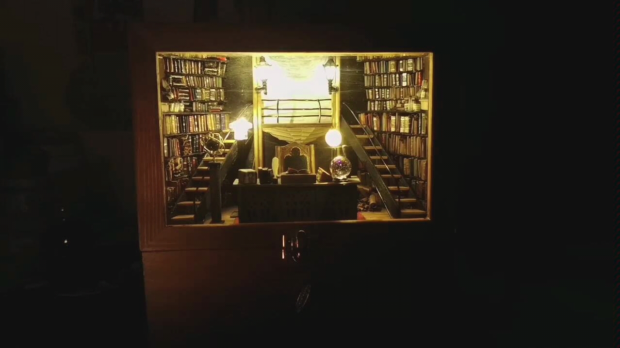 手工微缩霍格沃兹邓布利多办公室