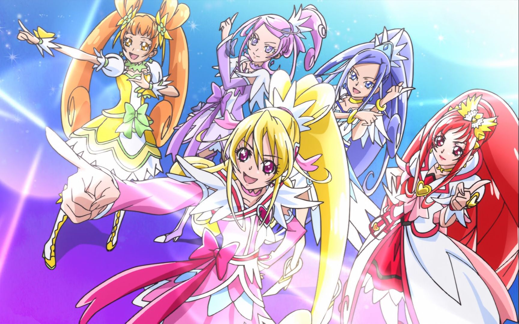 【4K】 心跳!光之美少女~OP「Happy Go Lucky!ドキドキ!プリキュア」哔哩哔哩bilibili