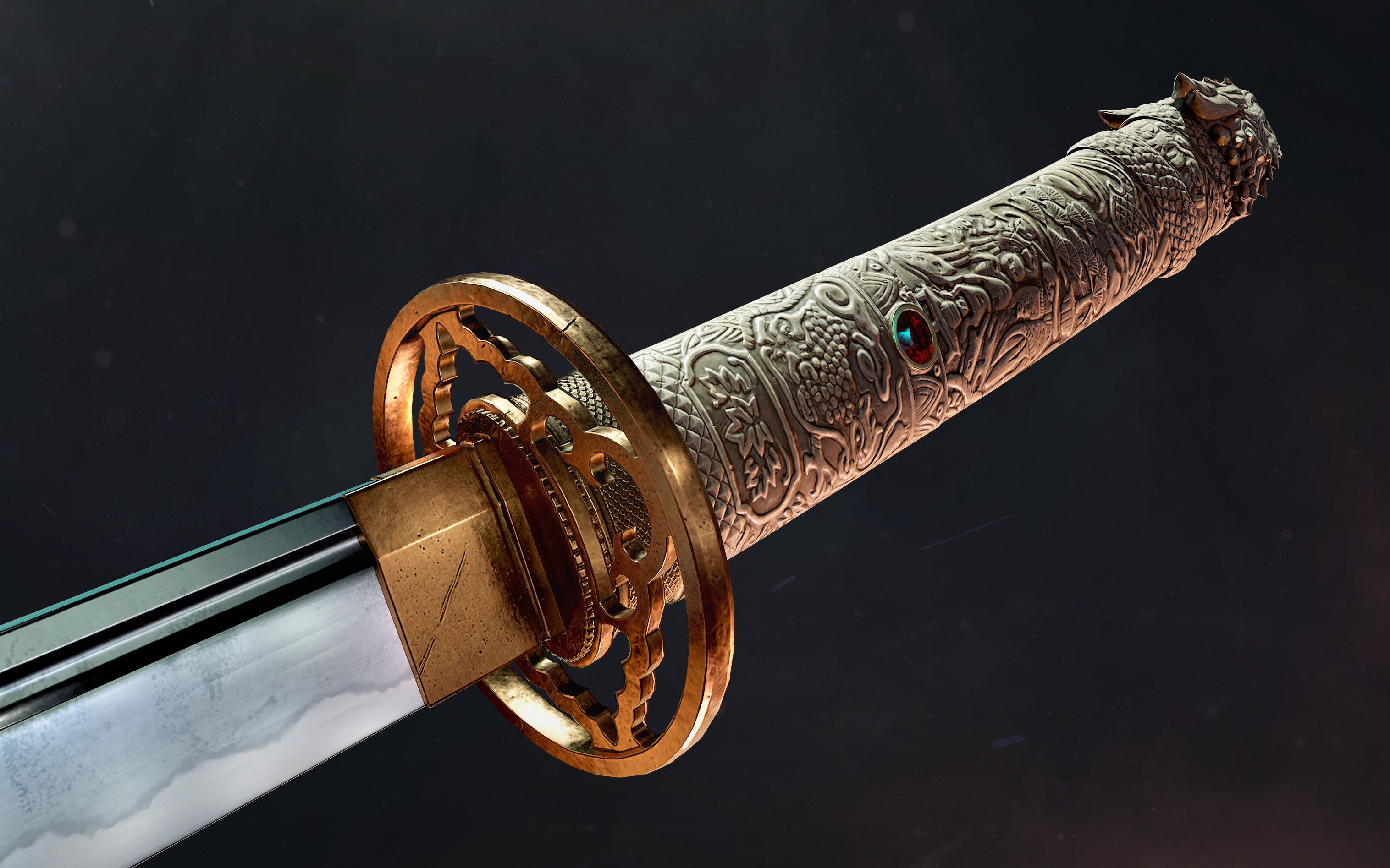 活动  【maya建模】龙刀教程,影视级武器模型教程