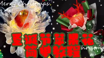 圣诞节苹果花束【教学视频】