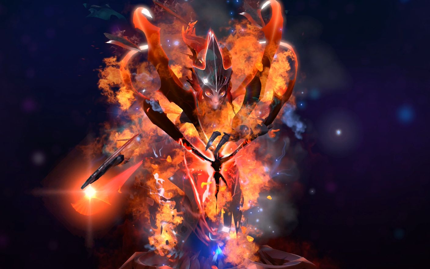 3月2日dota2全饰品bug火焰残影闪电特效搭配教程,幽鬼