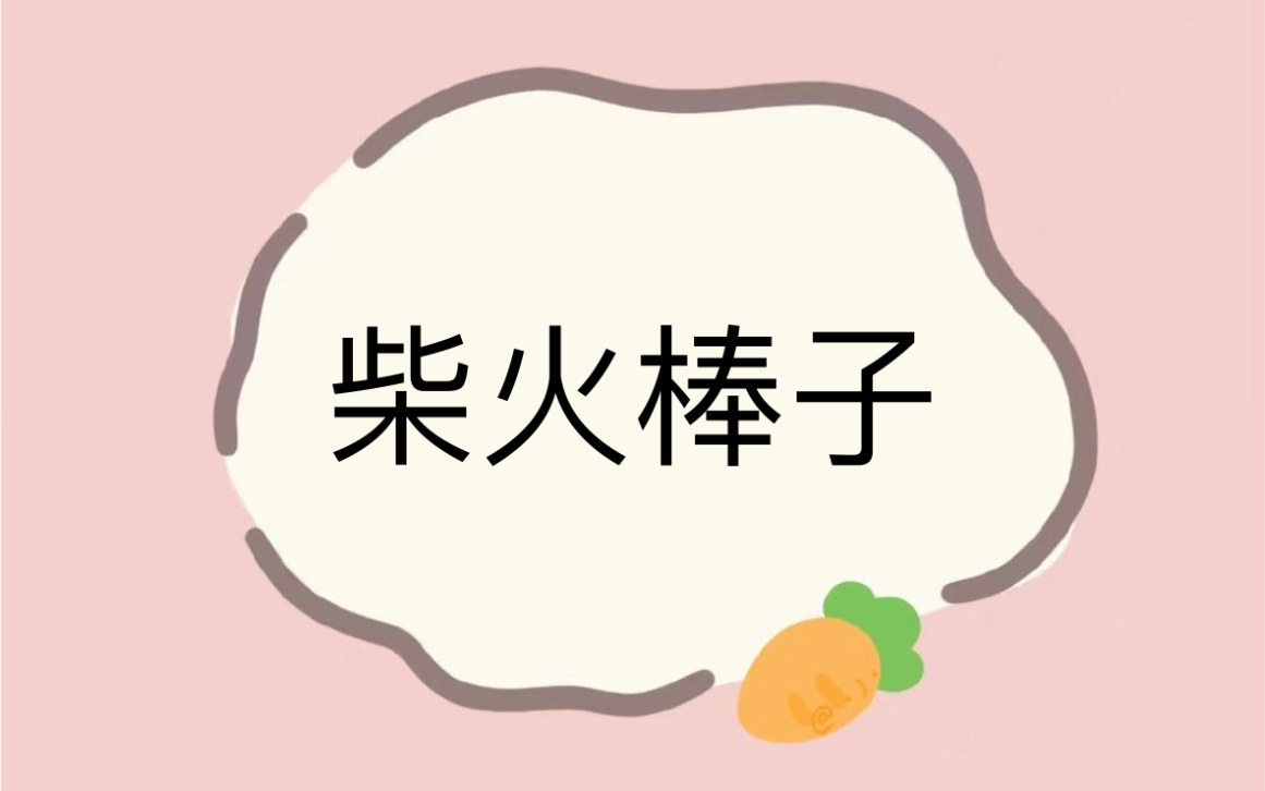 柴火棒子1哔哩哔哩bilibili