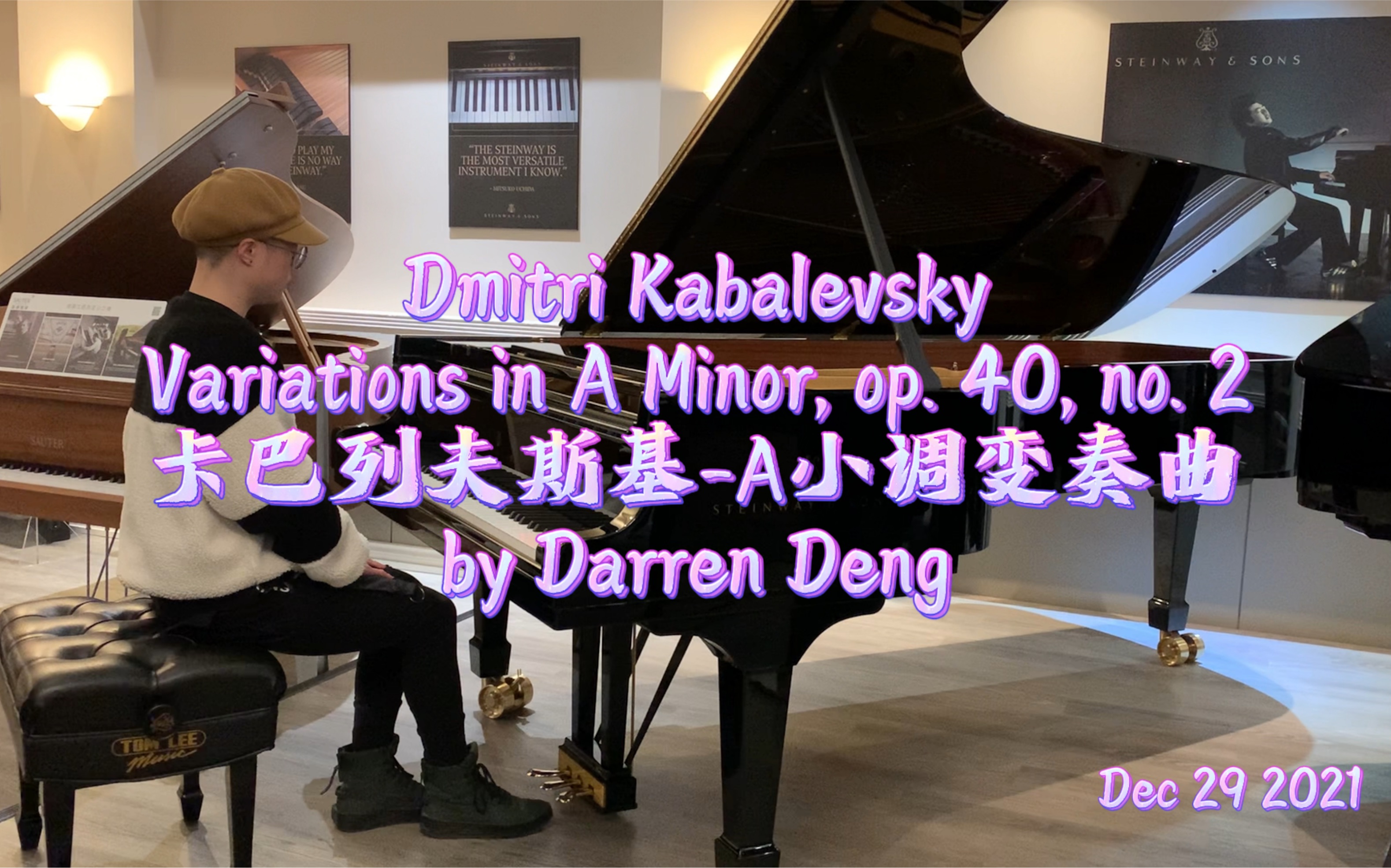 [图][Darren] 卡巴列夫斯基 - A小调变奏曲 Variations in A Minor, op. 40, no.2 (D. Kabalevsky)