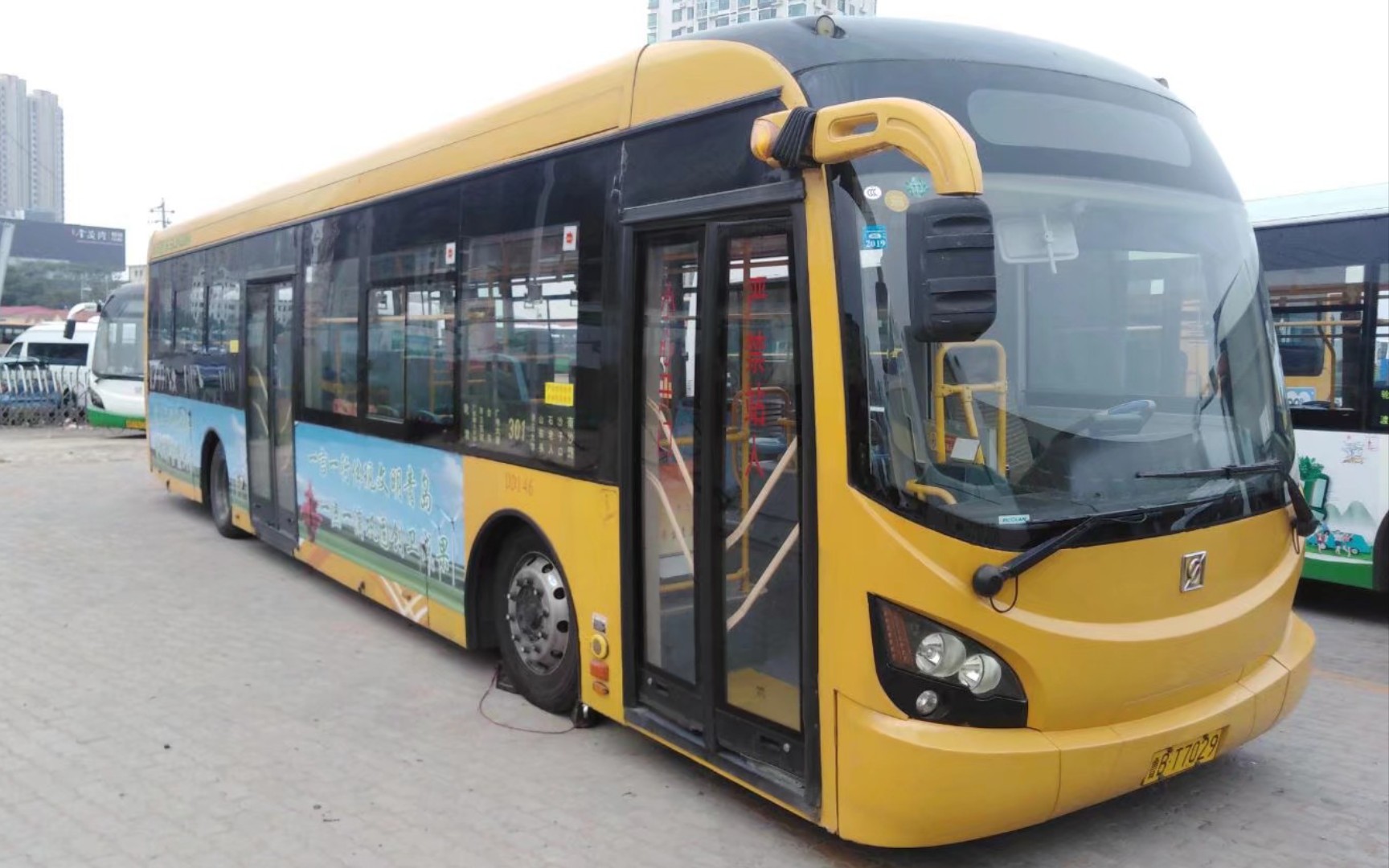 【交通系列】青岛巴士申沃swb6121ev6影像资料_哔哩哔哩_bilibili