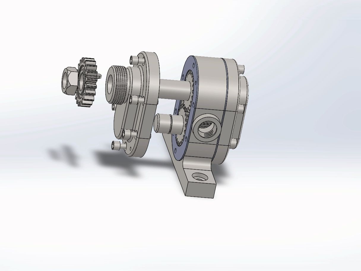 齿轮泵爆炸视图