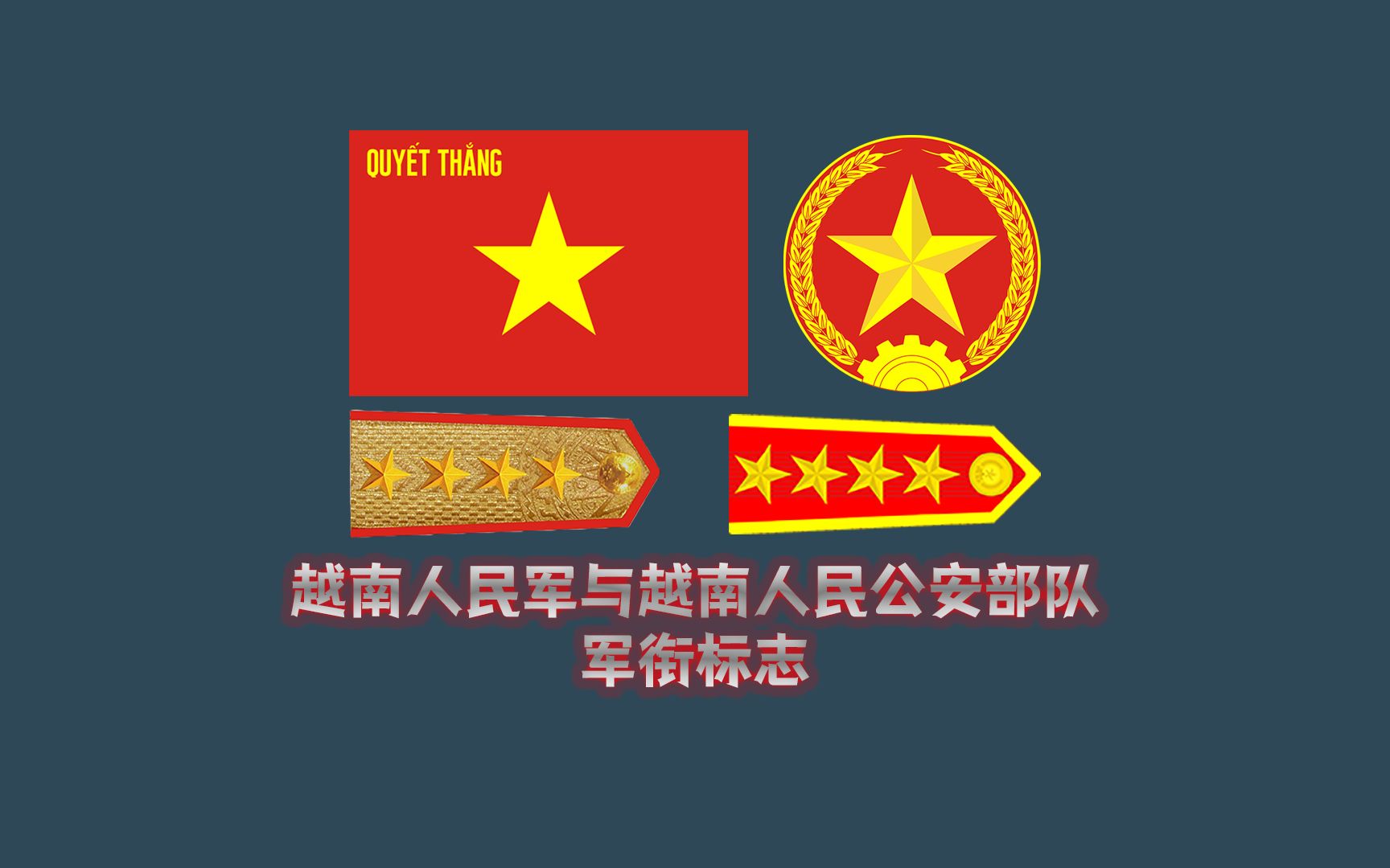 世界各国军衔标志:越南人民军与越南人民公安部队军衔标志