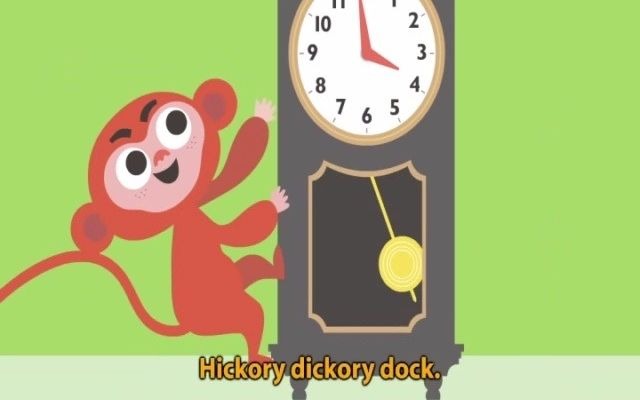 [图]Hickory Dickory Dock童谣歌曲动画