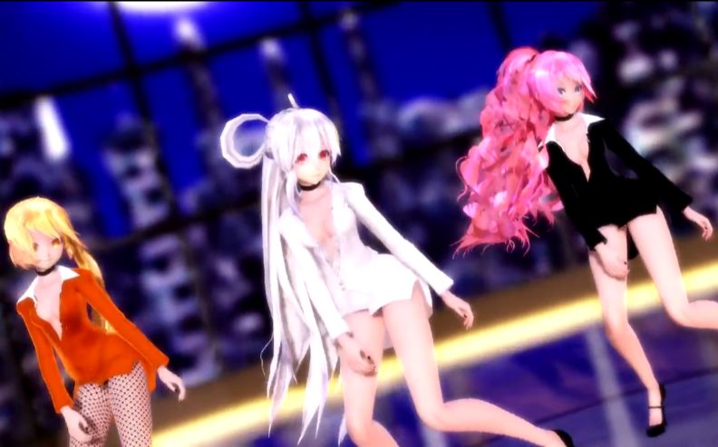 [图]【MMD】巡音 弱音 亚北 换装Play『Love Me If You Can』