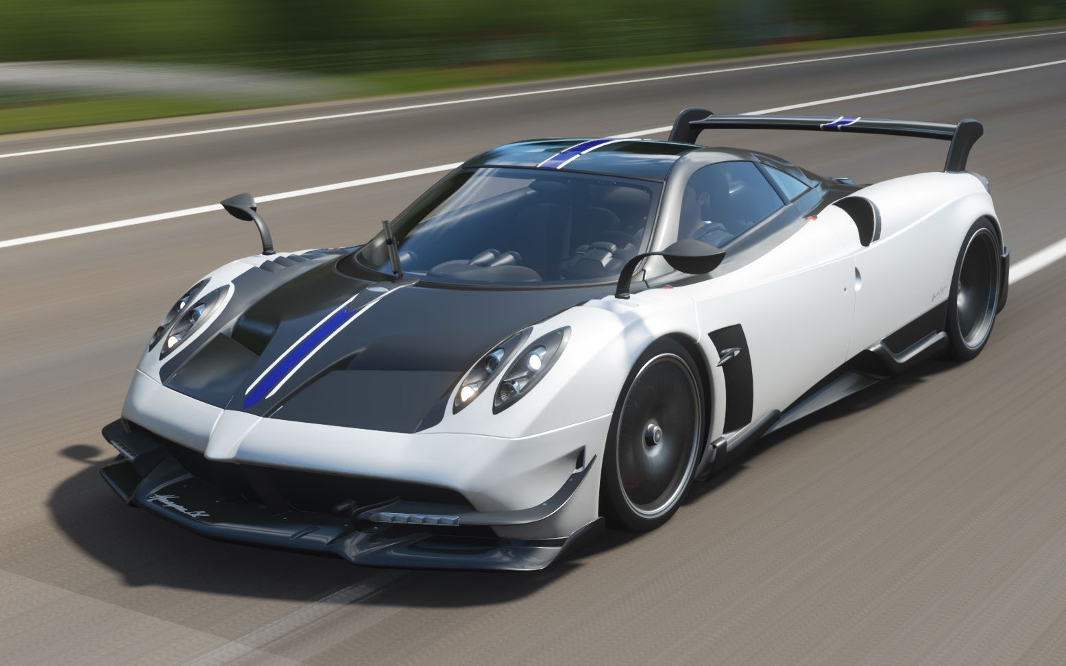 纯声浪极速384kmh帕加尼huayrabc高速公路试驾地平线4简森巴顿制作