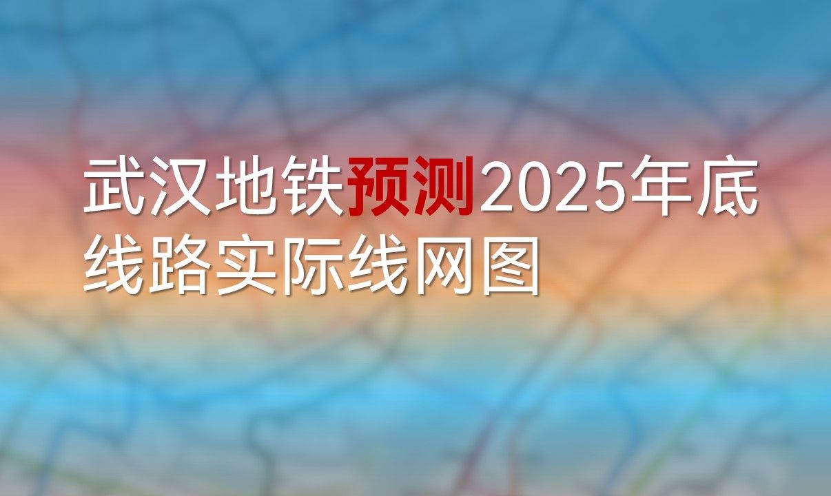 武汉地铁预测2025年底线路实际线网图哔哩哔哩bilibili