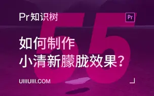 Download Video: 【Premiere知识树】NO. 55 如何制作小清新朦胧效果？（55/60）