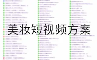 美妆品牌短视频内容传播推广营销策划设计方案计划书模板