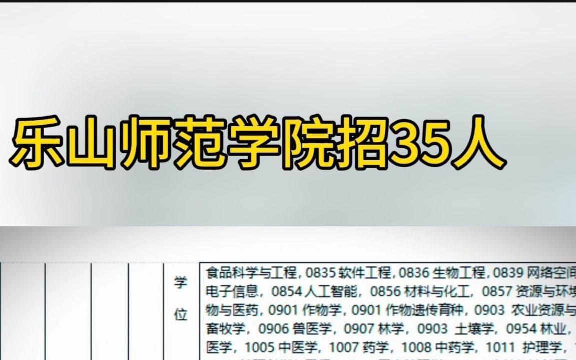 招35人!乐山师范学院2024招聘公告哔哩哔哩bilibili