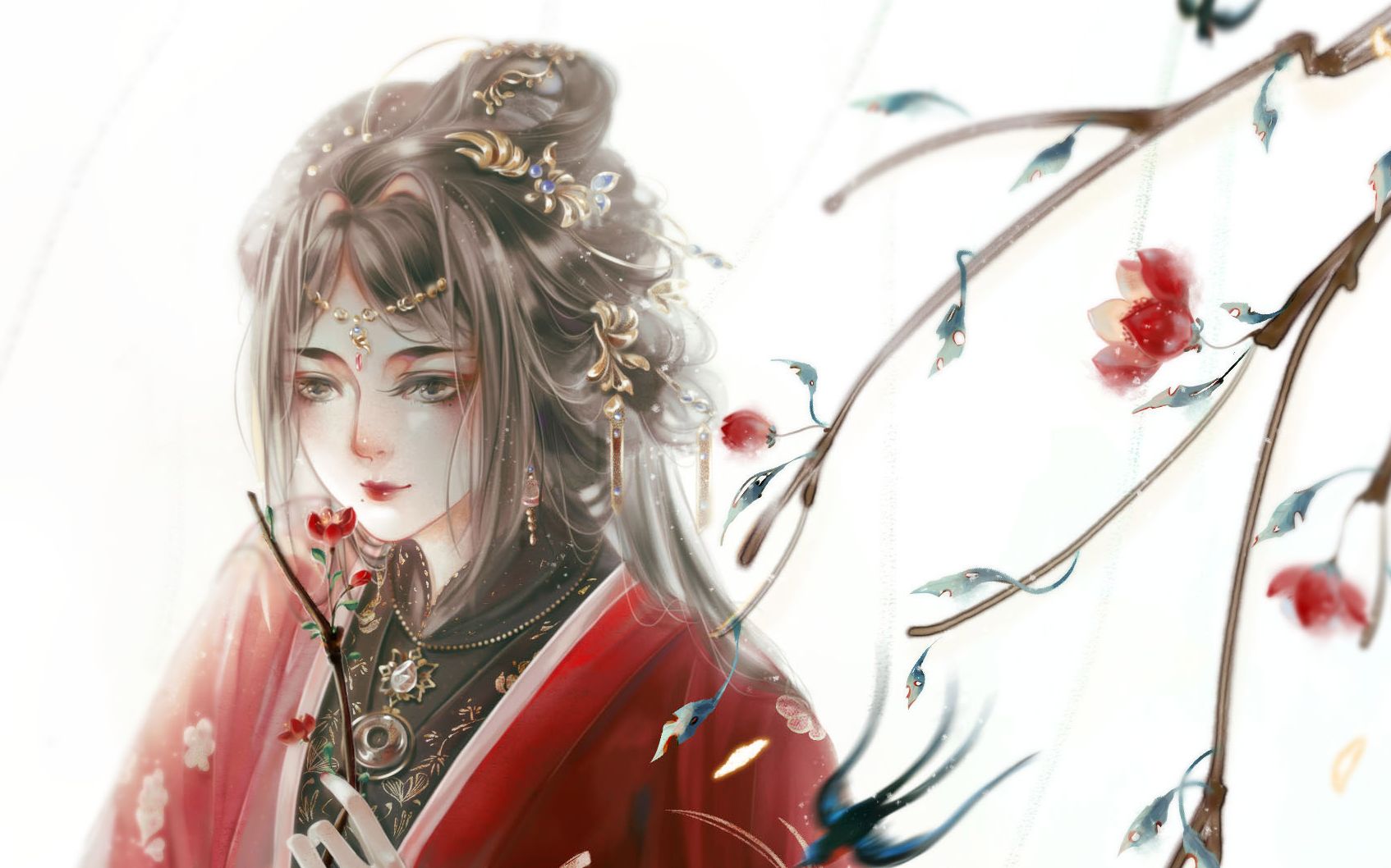 【板绘】奇迹暖暖济世沉香板绘绘制过程