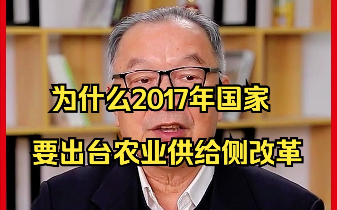 为什么2017年国家要出台农业供给侧改革哔哩哔哩bilibili