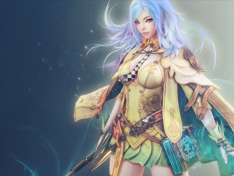 韩风美型3d女性角色《魔剑士》次时代游戏制作全流程教学【韩语中字】
