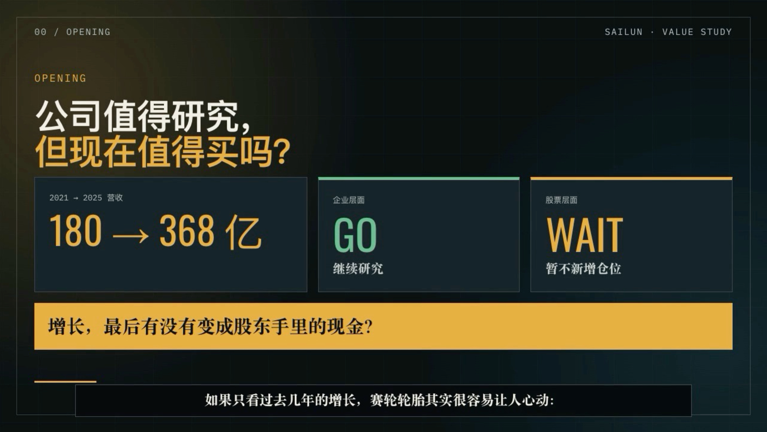 赛轮轮胎，现在值得买吗
