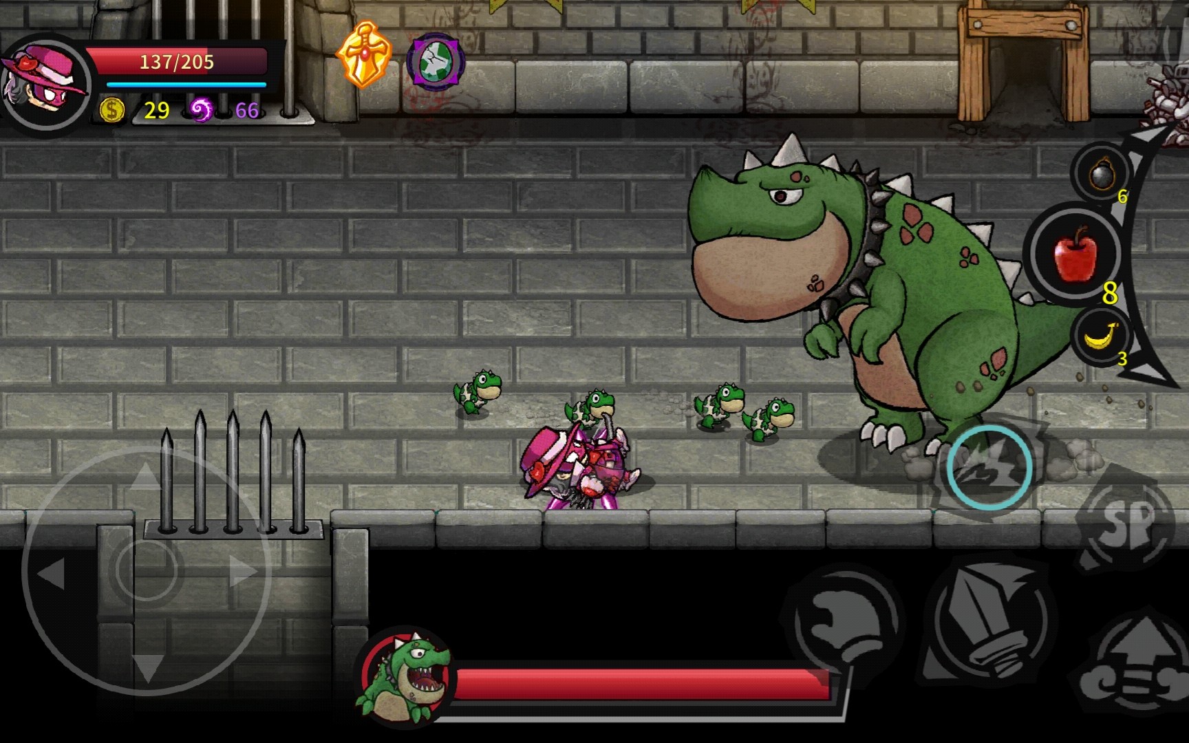 城堡破坏者大结局:最终boss用脚打赢!呱呱菌高玩啊