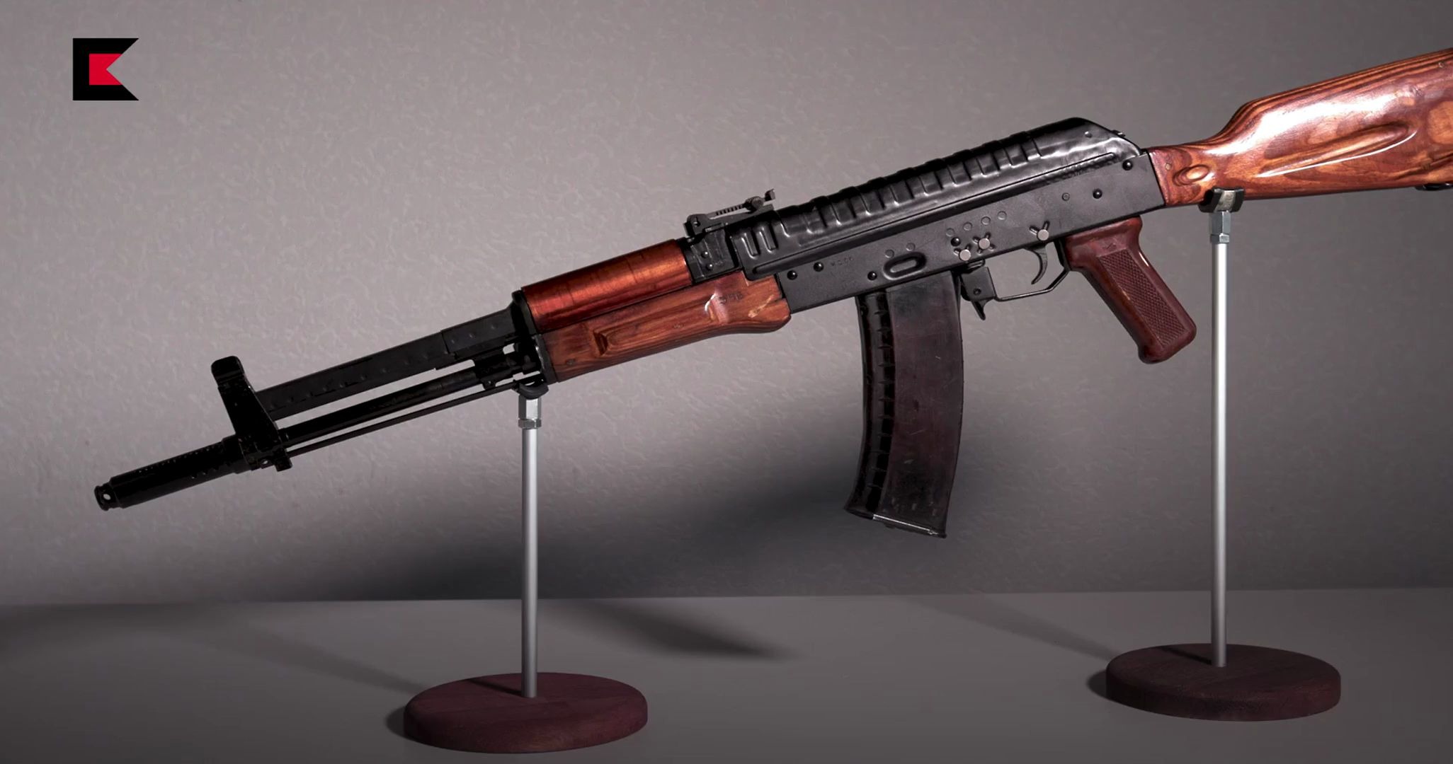 中文字幕试验型al6自动枪平衡后座ak107前身