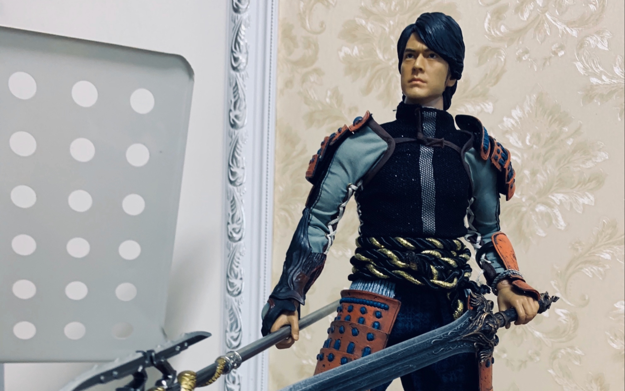 鬼武者模型制作组合,eb鬼武者3,兵人1/6明智左马介生成计!
