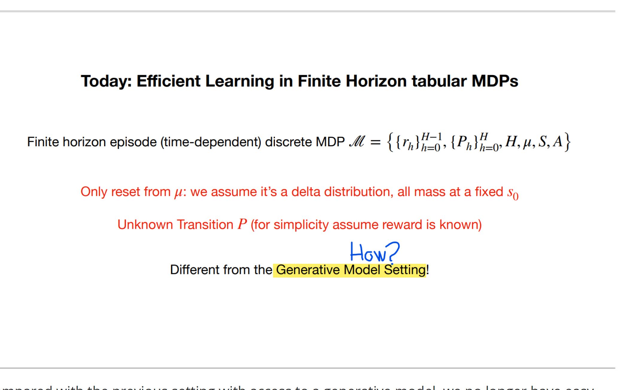 强化学习理论【6】:Efficient learning in finite horizon tabular MDP哔哩哔哩bilibili