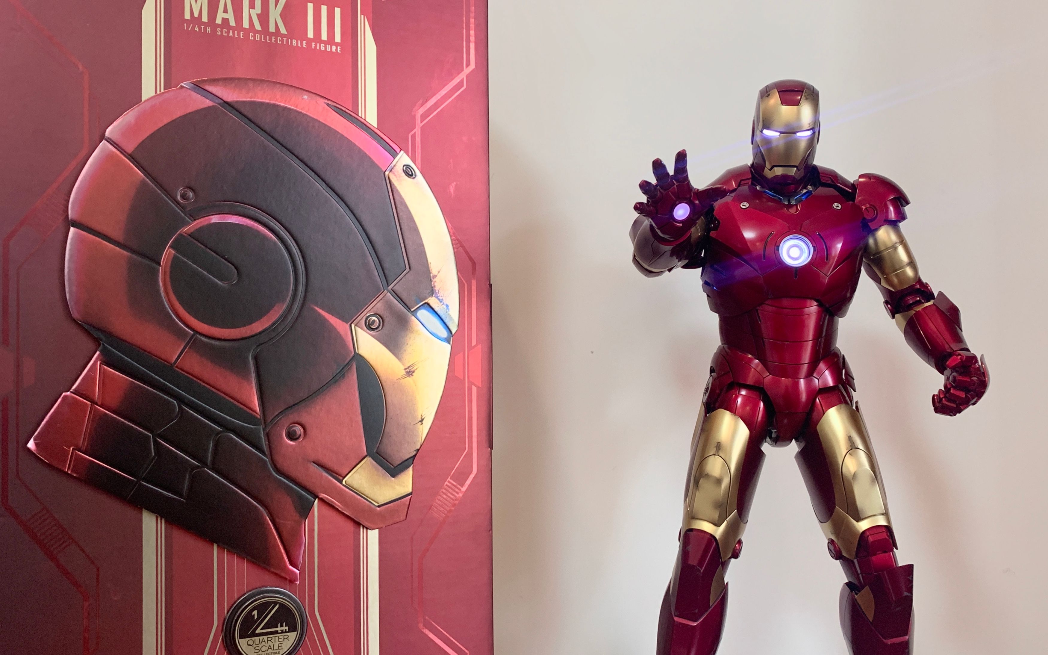 1/4 钢铁侠mk3 简单把玩 hottoys的骗钱玩具又又又增加了!