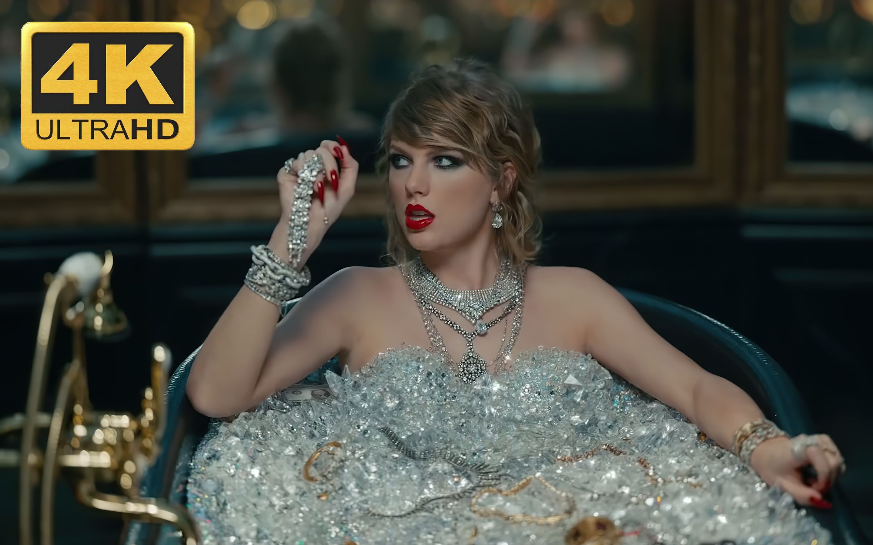 4k修复泰勒斯威夫特taylorswiftlookwhatyoumademedo