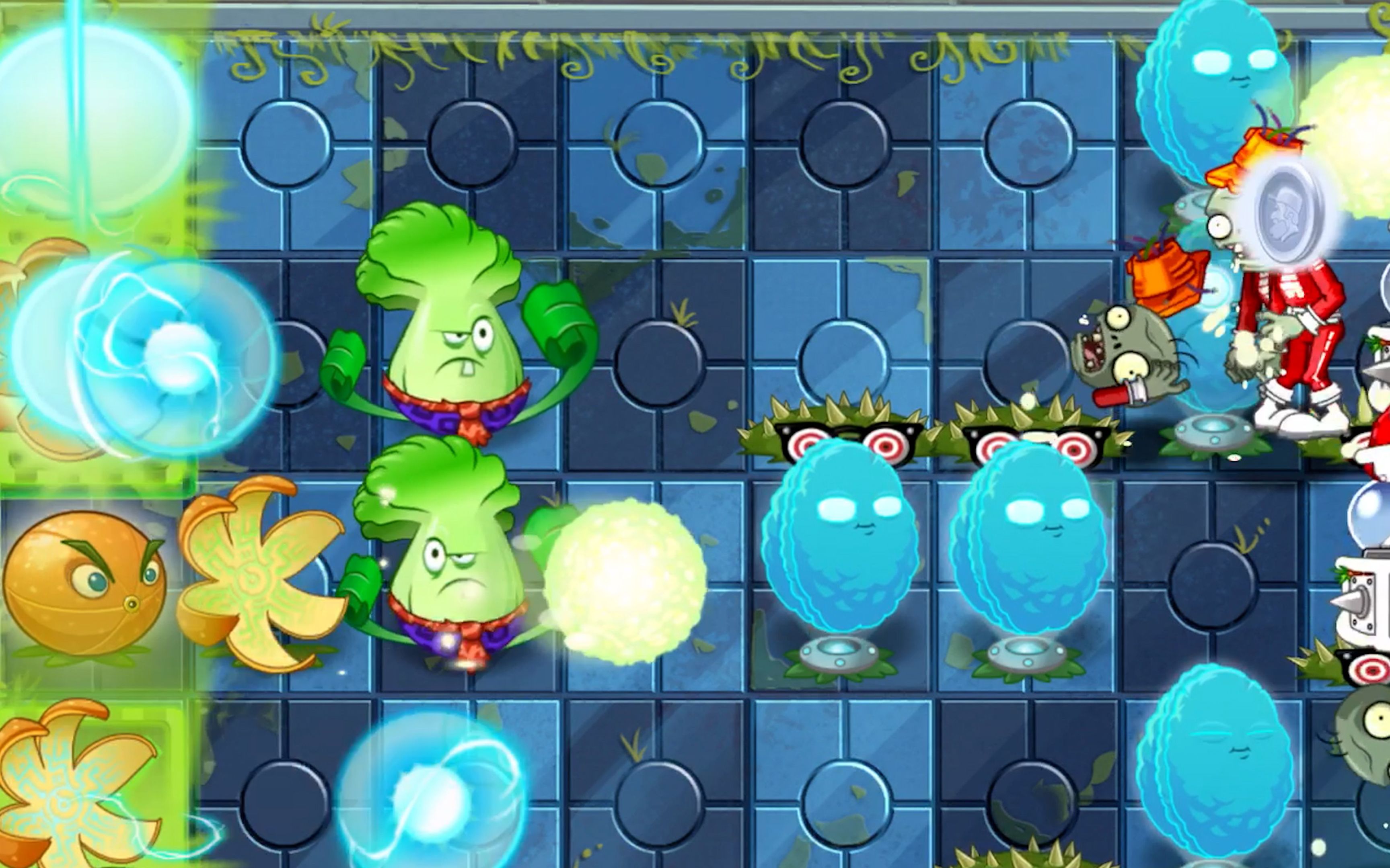 pvz2 far future day16植物大战僵尸2未来世界16天
