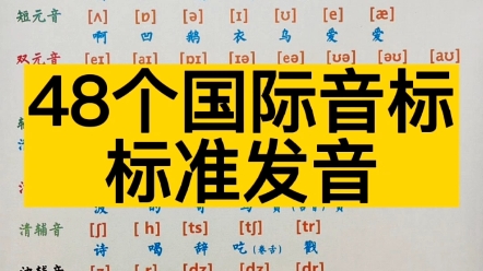 [图]两分钟带你学会48个国际音标标准发音