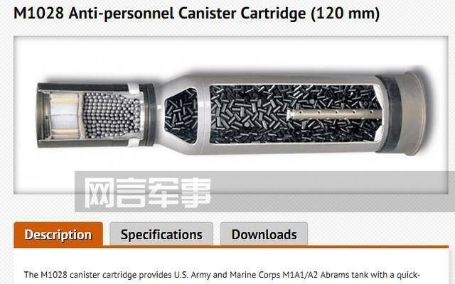 m1028炮射反人员霰弹(120mm的霰弹炮)(17 ○ Д ○)17