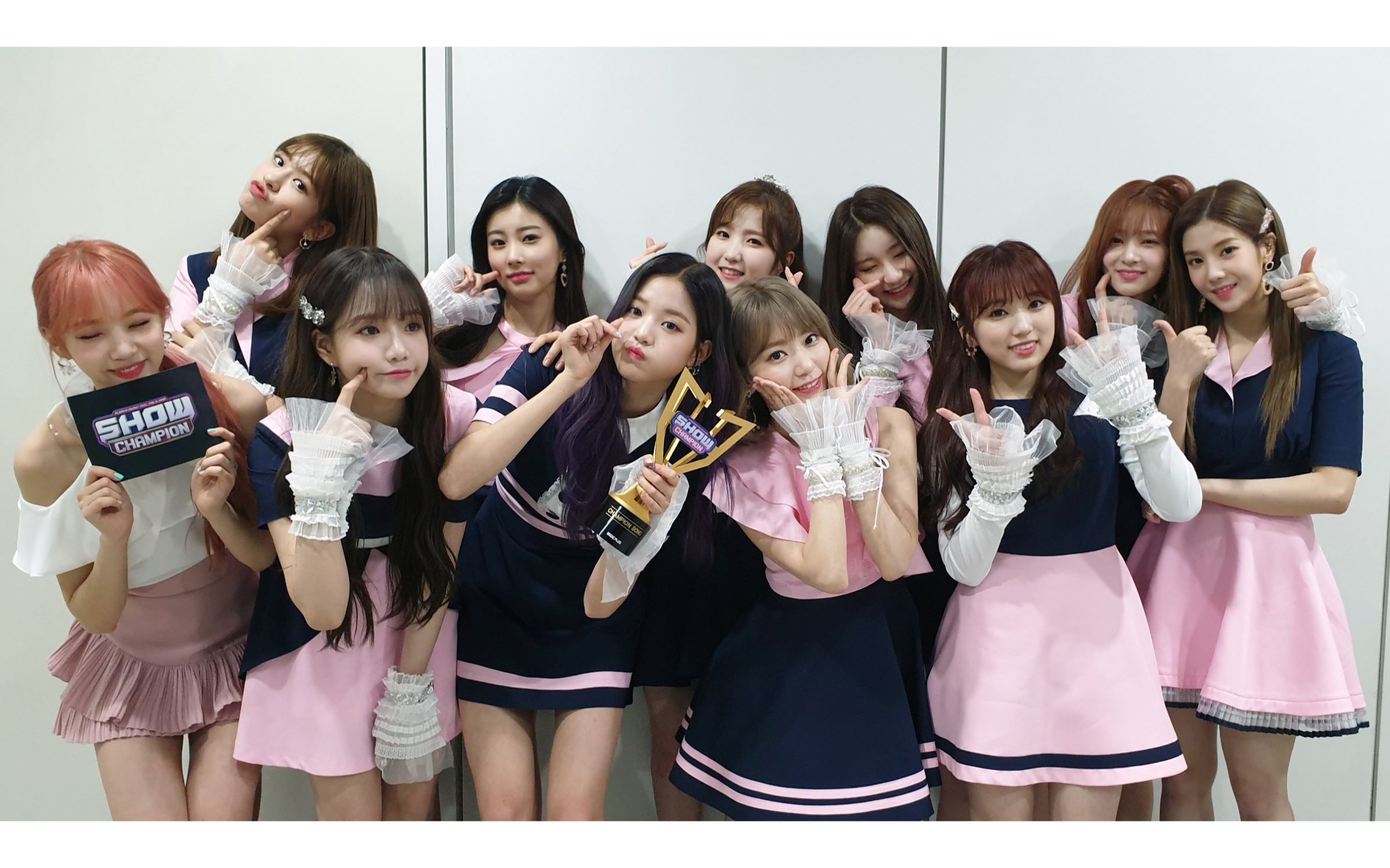 190423 izone 打歌节目 后台花絮