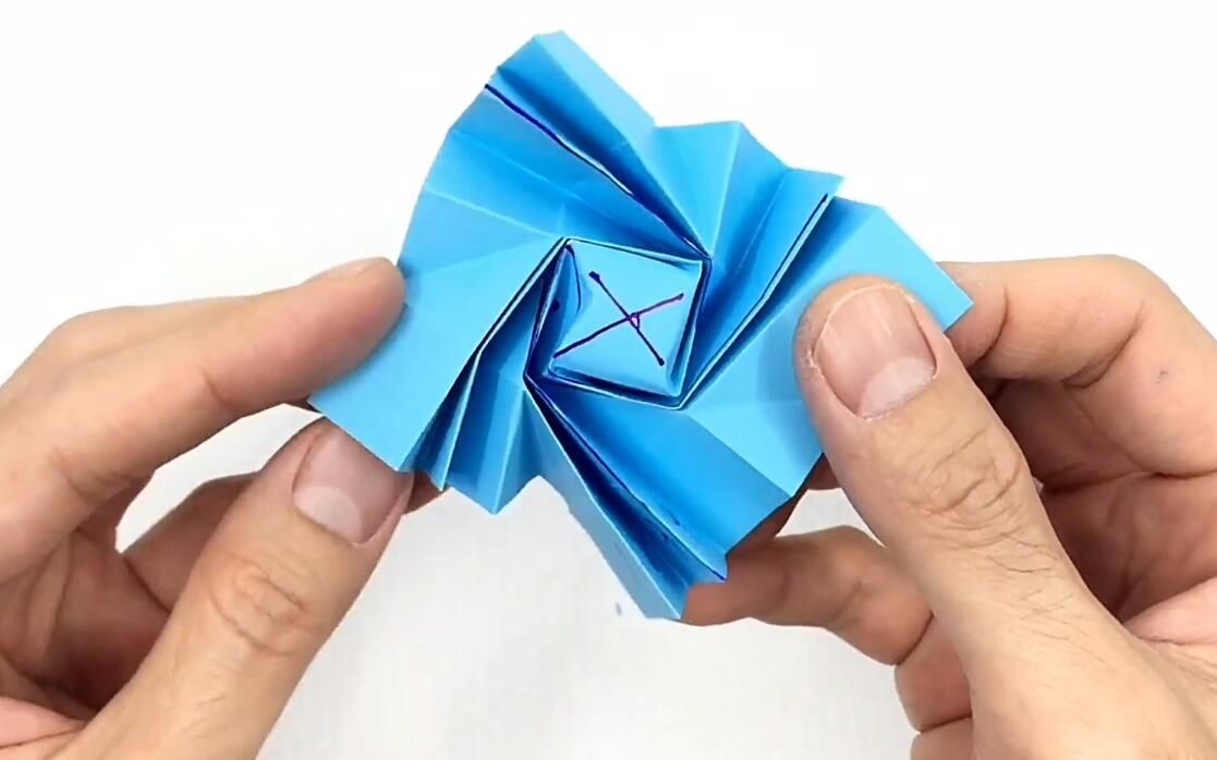 教你折纸迷你螺旋丸能放在口袋里的折纸小玩具很好玩