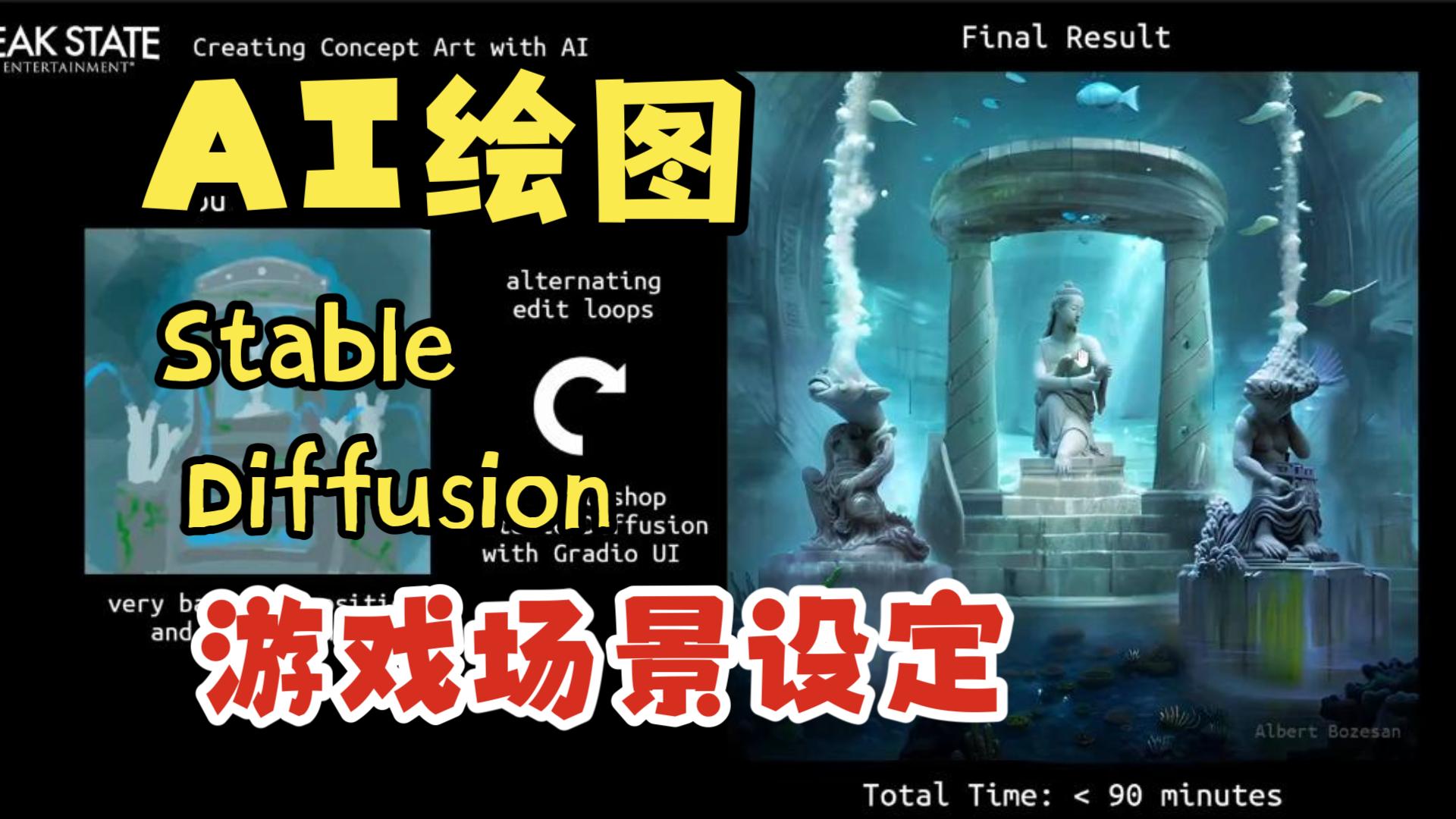 A1用AI辅助游戏场景设定【AI绘图Stable Diffusion使用技巧】哔哩哔哩bilibili