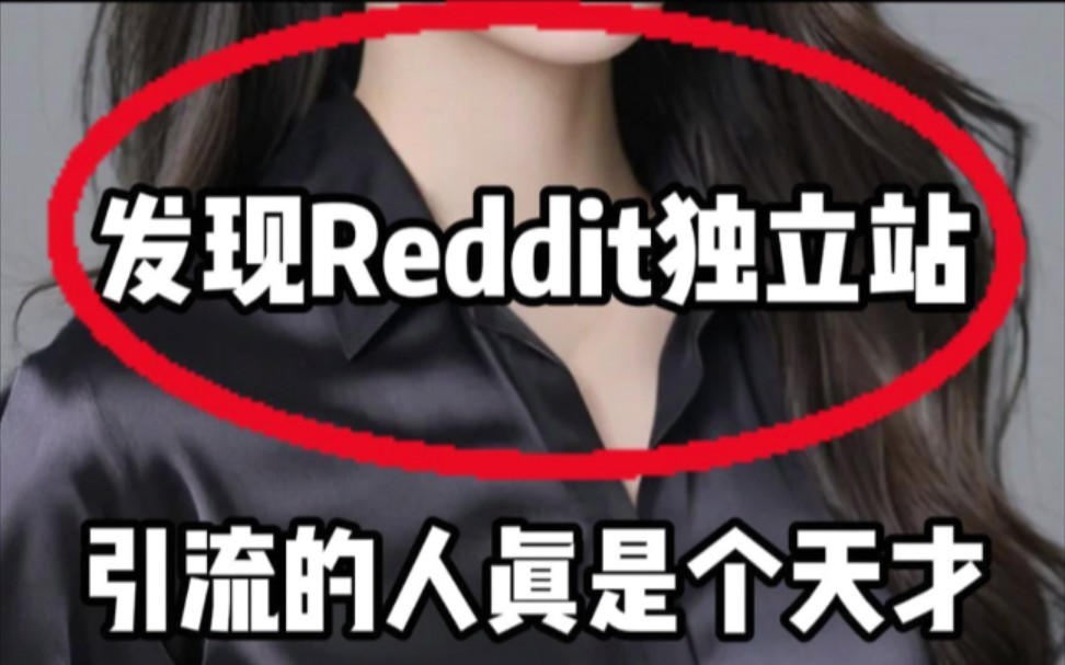 发现Reddit独立站引流的人真是个天才!哔哩哔哩bilibili