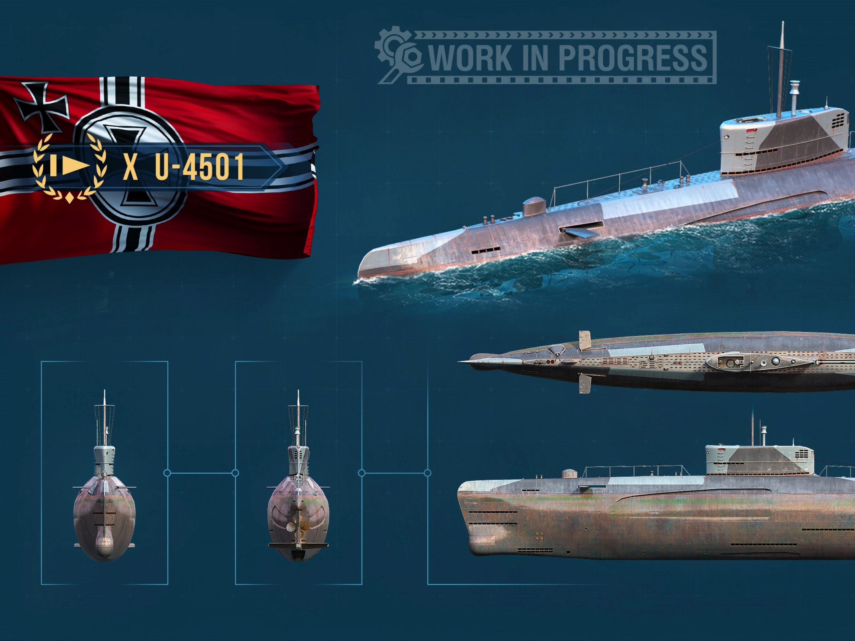 【战舰世界】u-4501 潜艇菜鸟玩家的高光瞬间