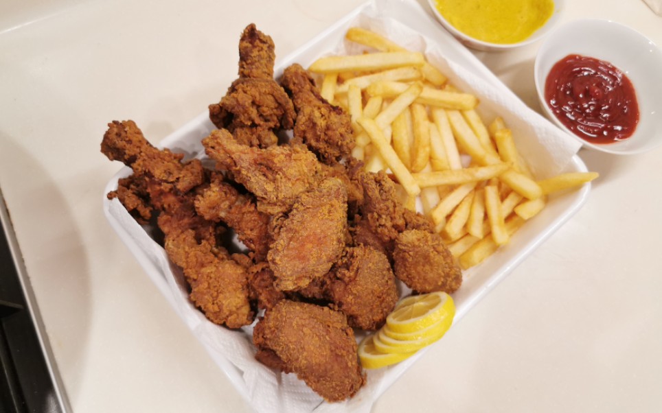 活动  【韩式炸鸡】 炸薯条——菱五爷的锅碗瓢盆vlog 2020. 3. 4