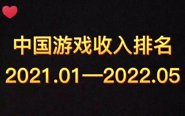 中国游戏收入排行榜网络游戏热门视频