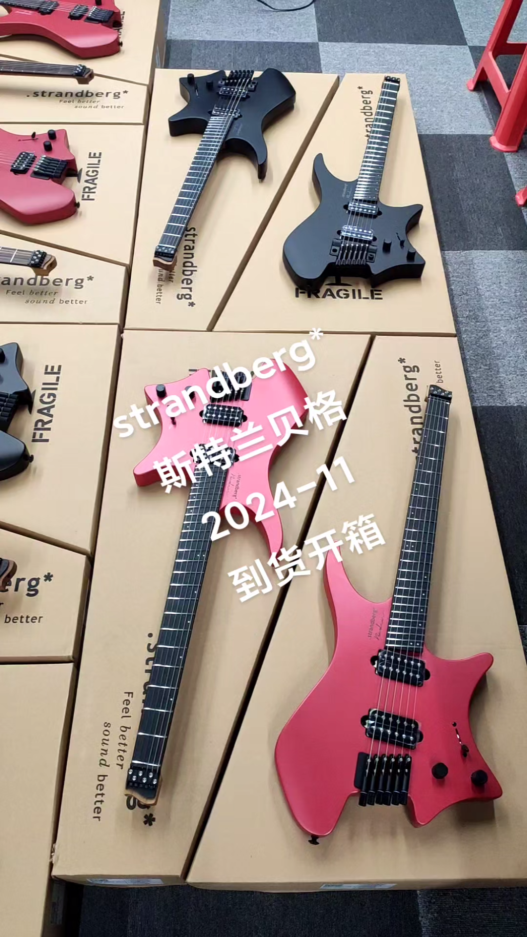 strandberg* 斯特兰贝格 中量到货Metal NX6/7 红色/黑色双摇Essential 红色/黑色APS Monochrom 限定款数…哔哩哔哩bilibili